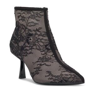 INC International Concepts Black Lace Booties NWT!